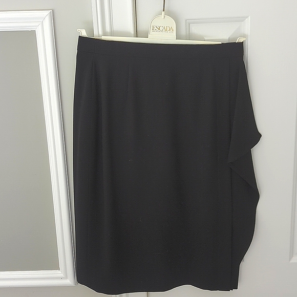Escada Dresses & Skirts - Escada Margaretha Ley Black wool skirt